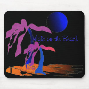 Nacht auf dem Strand Mousepad