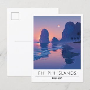 Nacht auf den Phi Phi Inseln Thailand Reise Postkarte
