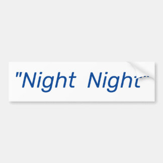 Nacht - Auf Wiedersehen Trump Autoaufkleber