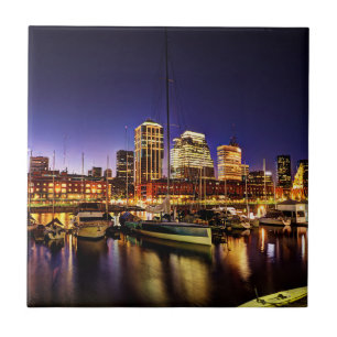 Nacht bei Puerto Madero Fliese