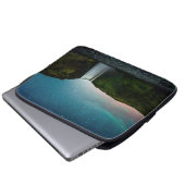 Nacht bei Skógafoss Laptopschutzhülle (Vorne Knopf)