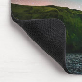 Nacht bei Skógafoss Mousepad (Ecke)