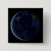 Nacht beleuchtet die Stadt der Erde Button (Vorderseite)