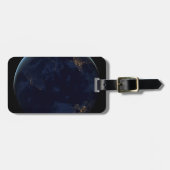 Nacht beleuchtet die Stadt der Erde Gepäckanhänger (Vorderseite horizontal)