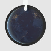 Nacht beleuchtet die Stadt der Erde Ornament (Rückseite)