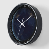 Nacht beleuchtet die Stadt der Erde Uhr (Winkel)