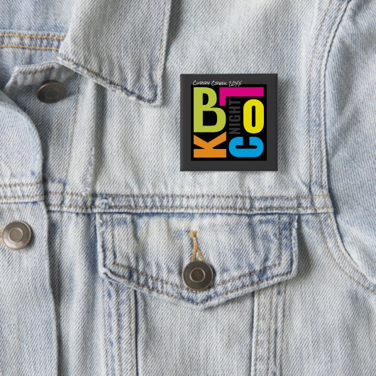 Nacht-Blockparty Retro-Typ Outdoor-Event Button (Beispiel)