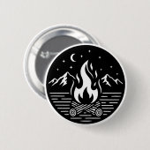 Nacht-Camping-Abenteuer-Pin Button (Vorne & Hinten)