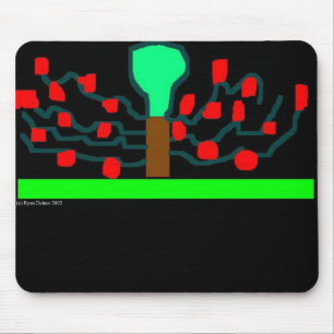 Nacht der Äpfel Mousepad