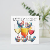 NACHT DER DAMEN, usw. Einladung (Stehend Vorderseite)