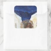 Nacht der Engel got seine Flügel 2014 Quadratischer Aufkleber (Tasche)