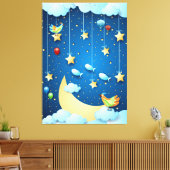 Nacht der großen Luna Leinwanddruck (Insitu (Wohnzimmer))