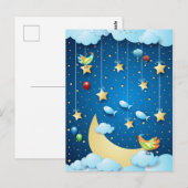 Nacht der großen Luna Postkarte (Vorne/Hinten)