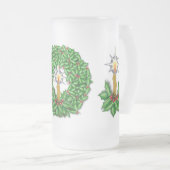 Nacht der helles Weihnachtsmattierten Tasse hoch (VorderseiteRechts)