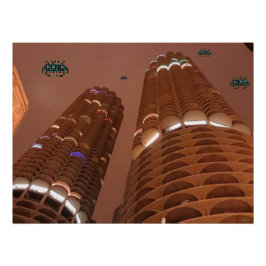 Nacht der Marina City Invasoren Poster