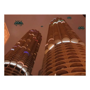Nacht der Marina City Invasoren Poster