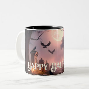 Nacht der Schatten - Ein Halloween-Zauber erwacht Zweifarbige Tasse