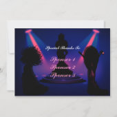 Nacht der tausend Diva-Gewohnheits-Einladungen Einladung (Rückseite)