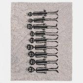 Nacht der Wandergler Petroglyph Fleecedecke (Vorderseite)