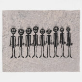 Nacht der Wandergler Petroglyph Fleecedecke (Vorderseite (Horizontal))