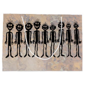 Nacht der Wandergler Petroglyph Große Geschenktüte (Rückseite)