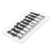 Nacht der Wandergler Petroglyph Magnet (Linke Seite)