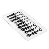 Nacht der Wandergler Petroglyph Magnet (Rechte Seite)