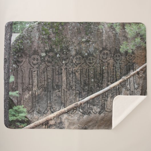 Nacht der Wandergler Petroglyph Sherpadecke (Vorderseite (Horizontal))