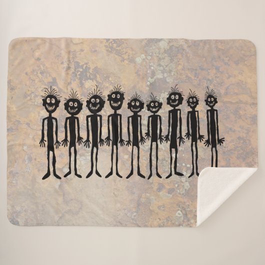 Nacht der Wandergler Petroglyph Sherpadecke (Vorderseite (Horizontal))