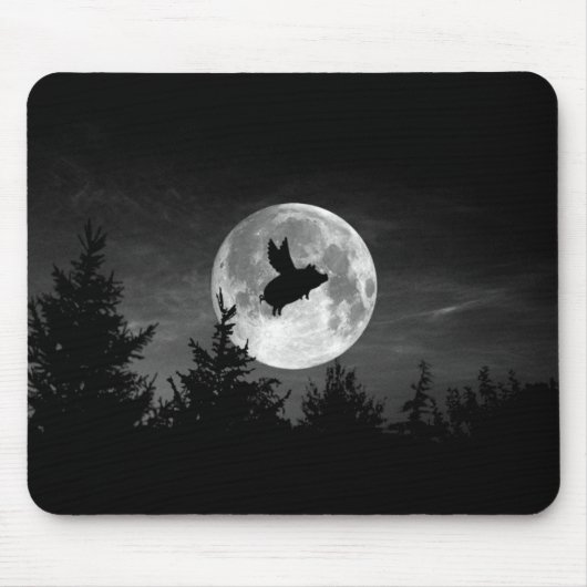 Nacht des Fliegenschwein mousepad (Vorne)