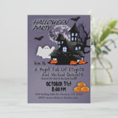 Nacht des Hefts Halloween Einladung (Stehend Vorderseite)