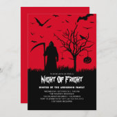 Nacht des Himmels Erwachsene Halloween-Party Eerie Einladung (Vorne/Hinten)