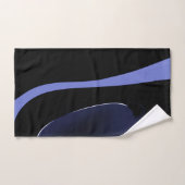 Nacht des Kometen: Abstrakt blau, Lila und schwarz Badhandtuch Set (Handtuch)