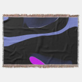 Nacht des Kometen: Abstrakt blau, Lila und schwarz Decke (Vorderseite)