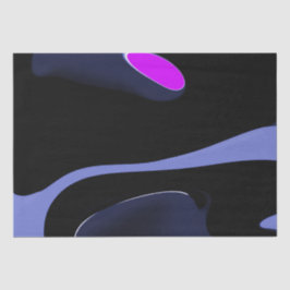 Nacht des Kometen: Abstrakt blau, Lila und schwarz Seidenpapier