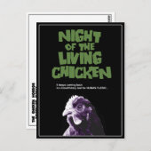NACHT des LEBENDEN HUHNS Postkarte (Vorne/Hinten)