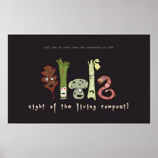 Nacht des lebenden Komposters! Poster (Vorne)