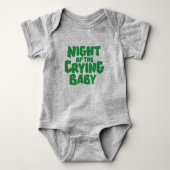 Nacht des schreienden Baby-T - Shirt-Entwurfs Baby Strampler (Vorderseite)