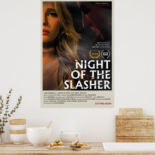 Nacht des Slasher Poster (27 x 40) (Küche)