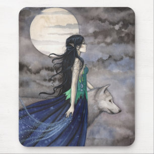 Nacht des Wolfes Gothic Fantasy Mauspad