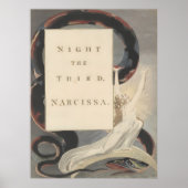 Nacht die dritte Narcissa, von Edward Young's Poster (Vorne)
