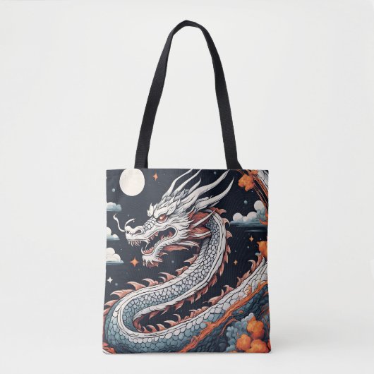 Nacht-Drache-Tragetasche Tasche (Vorderseite)