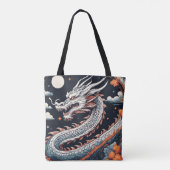 Nacht-Drache-Tragetasche Tasche (Rückseite)