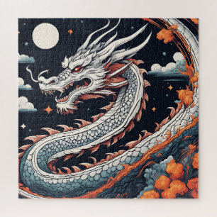 Nacht-Drachen-Puzzle Puzzle