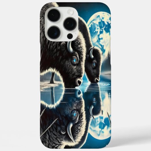 Nacht Elegante: Buffalo Case-Mate iPhone Hülle (Rückseite)