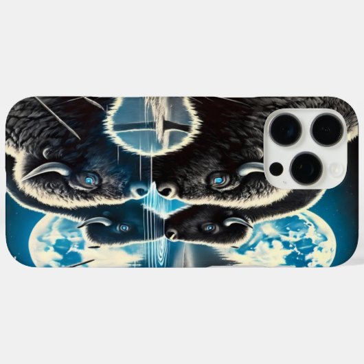 Nacht Elegante: Buffalo Case-Mate iPhone Hülle (Rückseite (Horizontal))