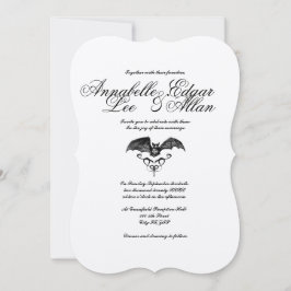 Nacht - elegante gotische Einladung zur Hochzeit