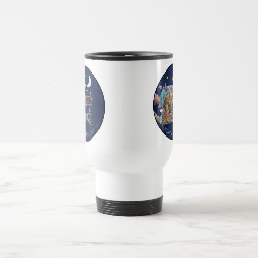 Nacht, Eule Reisebecher (Mittel)