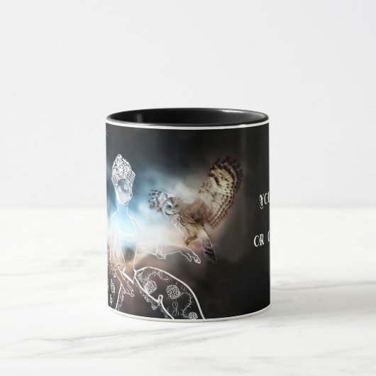 Nacht Eule Tasse (Zentrum)