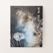 Nacht-Eule und Dame Puzzle (Vertikal)